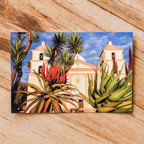 Mission of Santa Barbara Aloes Postcard Postcards - Lumino Press, The Santa Barbara Company